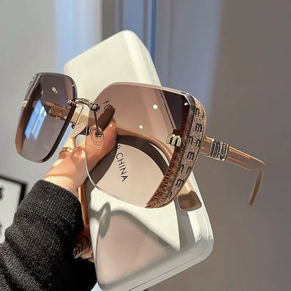 Ins Fashion Brand Square Sunglasses Women Luxury Desig Sun Glasses Ladies Vintage Trendy Driving Eyeglasses Gafas De Sol - Br
