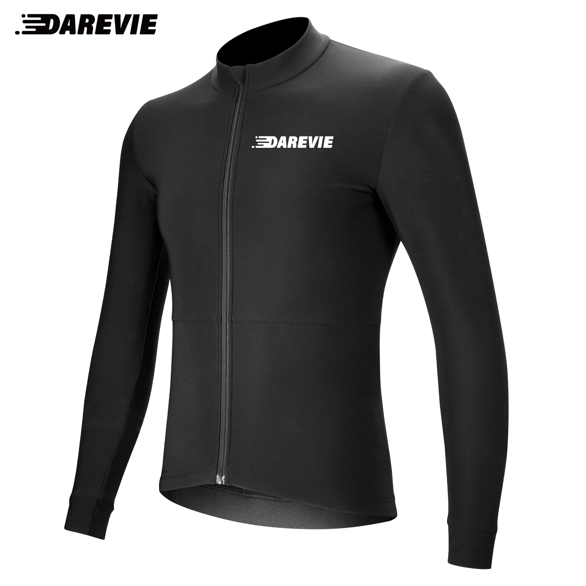 DAREVIE Cycling Jersey Winter Thermal Fleece Cycling Jersey Men Long Sleeve Hot Warm Soft Brushed Breathable Bicycle Clothing
