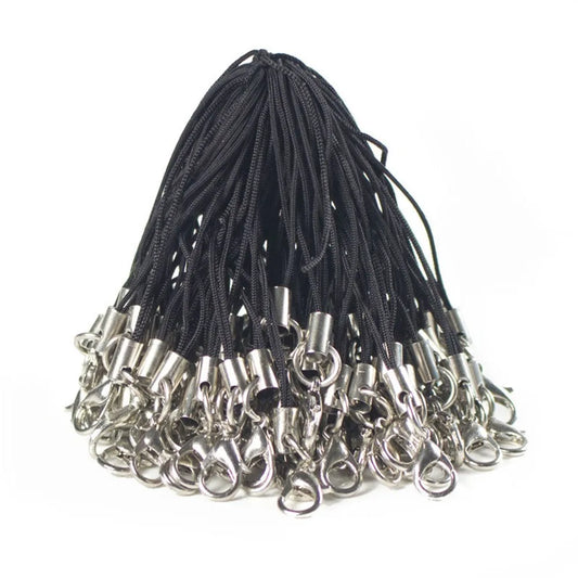 10/20/50Pcs Lobster Clasp Lanyard Strap Cord Mobile Cords Charm Nylon Key Ring Chain For DIY Keyring Jewelry Making Accessori