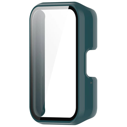 Watch Case Compatible for Samsung Galaxy Fit3, Protective PC Frame Face Cover Built-in Tempered Glass Screen Protector, Scrat