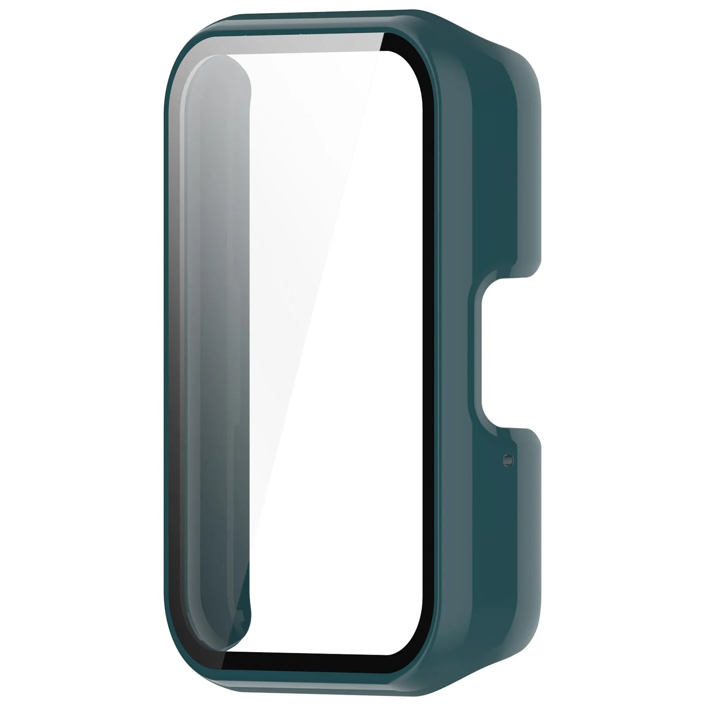 Watch Case Compatible for Samsung Galaxy Fit3, Protective PC Frame Face Cover Built-in Tempered Glass Screen Protector, Scrat