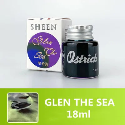 18ml Gradual Sheen Color Fountain Pen Ink Bottle Non-Carbon for Calligraphy Glass Dip Pen School Ofiice Stationary Supplies G