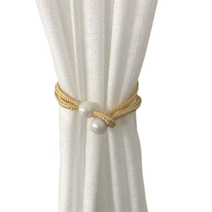 Creative Fashion Tulip Curtain Straps Adjustable Elegant Curtain Tieback Beautifully Curtains Tie Rope Homestay - 1pcs Yellow