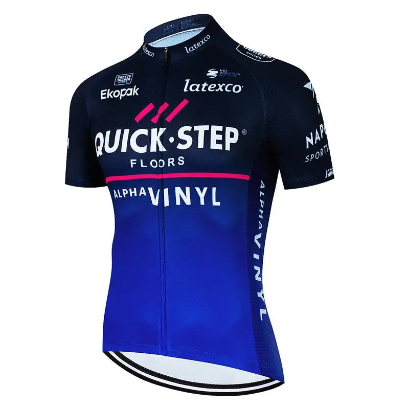 QUICK STEP Team Cycling Jersey Shirt Racing Sport Bicycle Shirt Ropa Ciclismo Pro Man MTB Bike Jersey Summer Cycling Wear 202