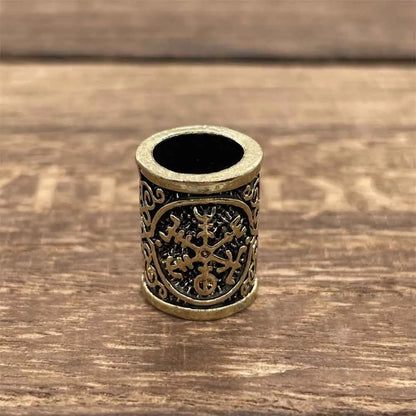 Nostalgia 1pcs Tree Of Life Small Beads For Hair Beard Braids Viking Accessories Charms Diy Jewellery Making Supplies - vegvi