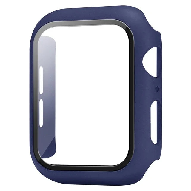Glass+Cover For Apple Watch case 10 9 8 7 6 SE 5 iWatch Accessorie Screen Protector iWatch series 46mm 44mm 40mm 41 45mm 38 4