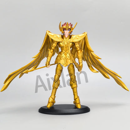 Gold Saint Seiya Figure Saint Sagittarius PVC Action Figure Libra Gemini 18CM Amine Toy Figurine Aixlan - J no box