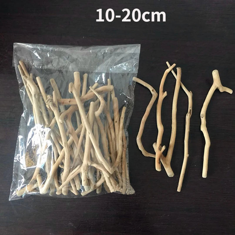 250g/125g/60g Natural Driftwood DIY Materials Wood Retro Wooden Craft Fish Tank Ornament Aquarium Adornment Home Decoration