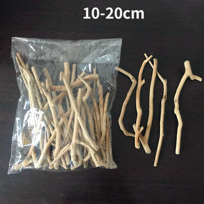 250g/125g/60g Natural Driftwood DIY Materials Wood Retro Wooden Craft Fish Tank Ornament Aquarium Adornment Home Decoration