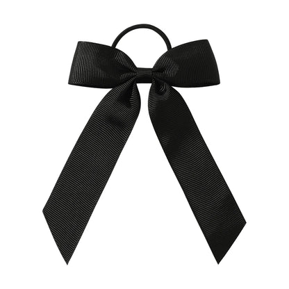 1PC Solid Color Ribbon Pigtail Hair Bows Elastic Hair Bands Holders Ties Hair Accessories for Baby Girls Infants Toddler - 43