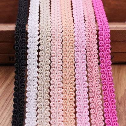10yard Lace Trim Ribbon Gold Silver Centipede Braided Lace DIY Craft Sewing Accessories Wedding Xmas Decor Fabric Curve Lace