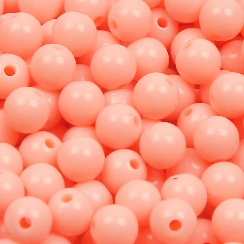 6/8/10/12/14/16/18/20mm Bubblegum Colorful Spacer Beads Round Loose Acrylic Beads For Diy Bracelet Necklace Jewelry Making