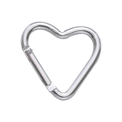 1 Pc Carabiner Rock Aluminum Mountain Buckle Star/Heart/D/Bone Shape Locking Clasp Keychain Multifunction Tools Jewelry Findi