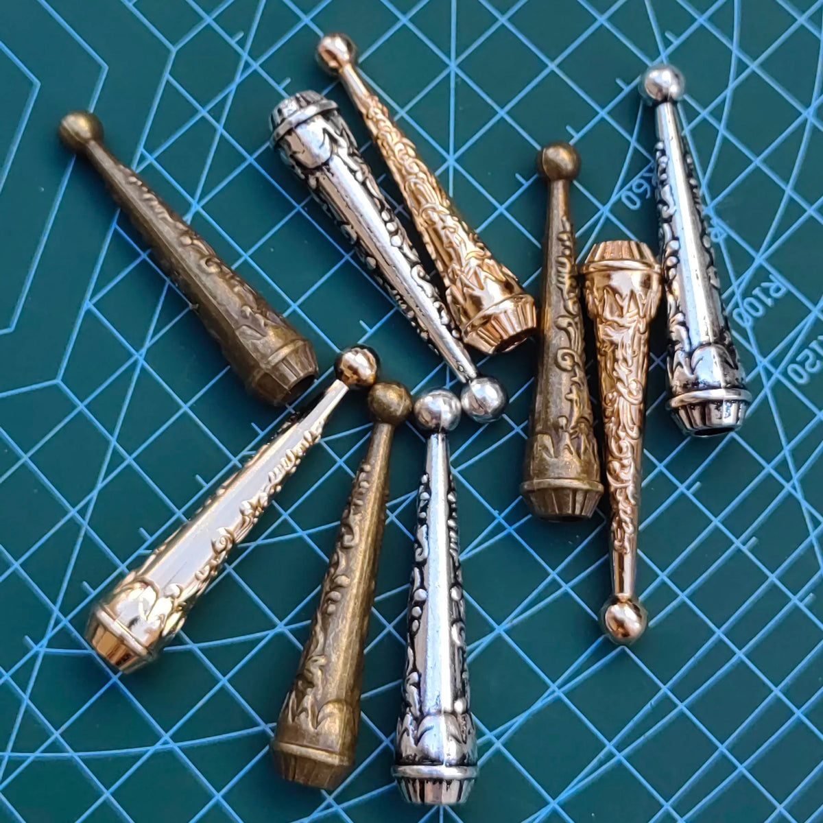 Bolo Tie Tips Replacement End Caps Alloy Long Bolo Cap Buckle Replacement Fashion Findings for Bolo Necklace 12pcs