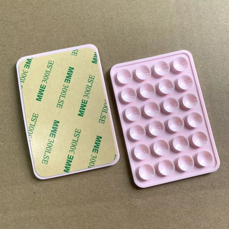 Multifunctional Mobile Phone Silicone Suction Cup 24 Square Mobile Phone Single-Sided Case Anti-Slip Holder Mount Suction - P