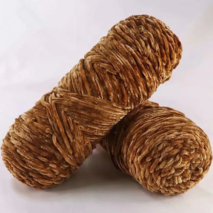 DIY 100% Polyester Velvet Yarn Amigurumi Accessories Dolphin Baby Plush Yarn Soft Chenille Yarn for Knitting 1 Skein 100g 130
