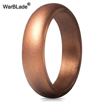 WarBLade 5.7mm Food Grade FDA Silicone Rings For Women Wedding Rubber Bands Hypoallergenic Flexible Silicone Finger Ring