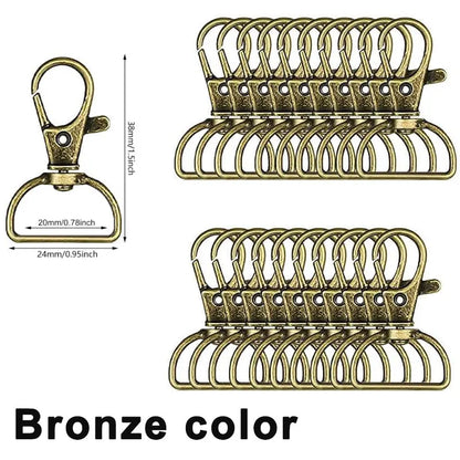5/10/20PCS Swivel Clasps Lanyard Snap Hooks Key Chain Clip Hook Metal Lobster Claw Clasp for Keychain Sewing Jewelry DIY Craf