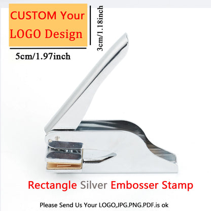 Personalized Book Embossers Stamp Custom Library Book Embosser with Name Logo Design Embossing Stamp Company Wedding Seals DI