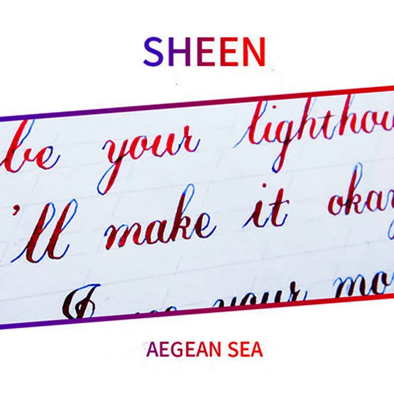 18ml Gradual Sheen Color Fountain Pen Ink Bottle Non-Carbon for Calligraphy Glass Dip Pen School Ofiice Stationary Supplies G