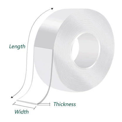 Nano Double Sided Adhesive Tape Strong High Viscosity Transparent Thicken Waterproof And Traceless Acrylic Tape Household Ite