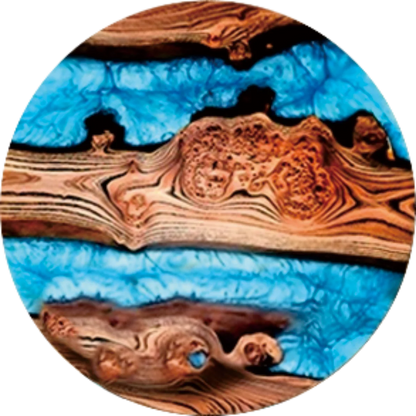 6pcs Vintage Wooden Coasters 2D 4in Tree Pattern with Lake & Desert Designs High-End Home Decor for Coffee Shops & Dining Tab
