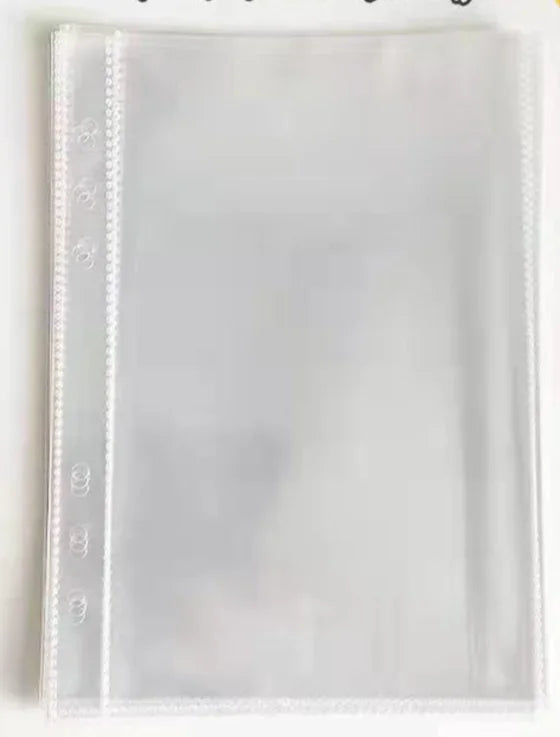A5 White Blue DIY Binder Photocards Collect Book Diary Agenda Planner DIY Cover Album Stationery
