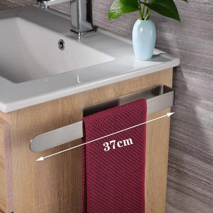 Towel Rack Non-punched Towel Rack Bathroom Rack Self-adhesive Bathroom Kitchen Towel Hand Towel Rack Household Items - 37CM S