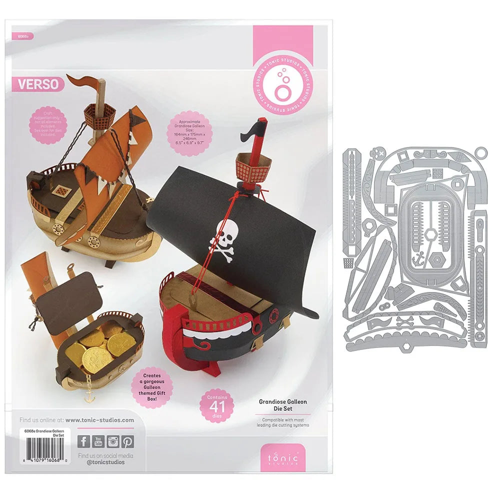 Halloween Gift Box Metal Cutting Dies Christmas North Pole Pals Die Cut Craft DIY Embossing Scrapbooking Supplies Template Mo