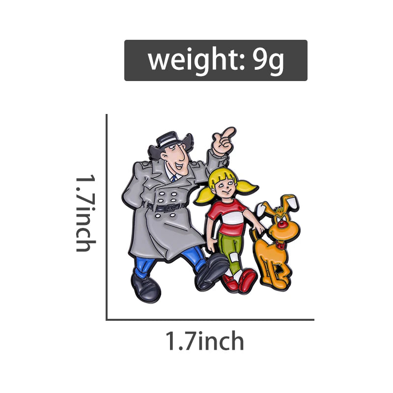 Nostalgic Humorous Tv Enamel Pins Custom 90S Comedy Family Animation Brooches Lapel Badges Cartoon Retro Jewelry Gift For Fan