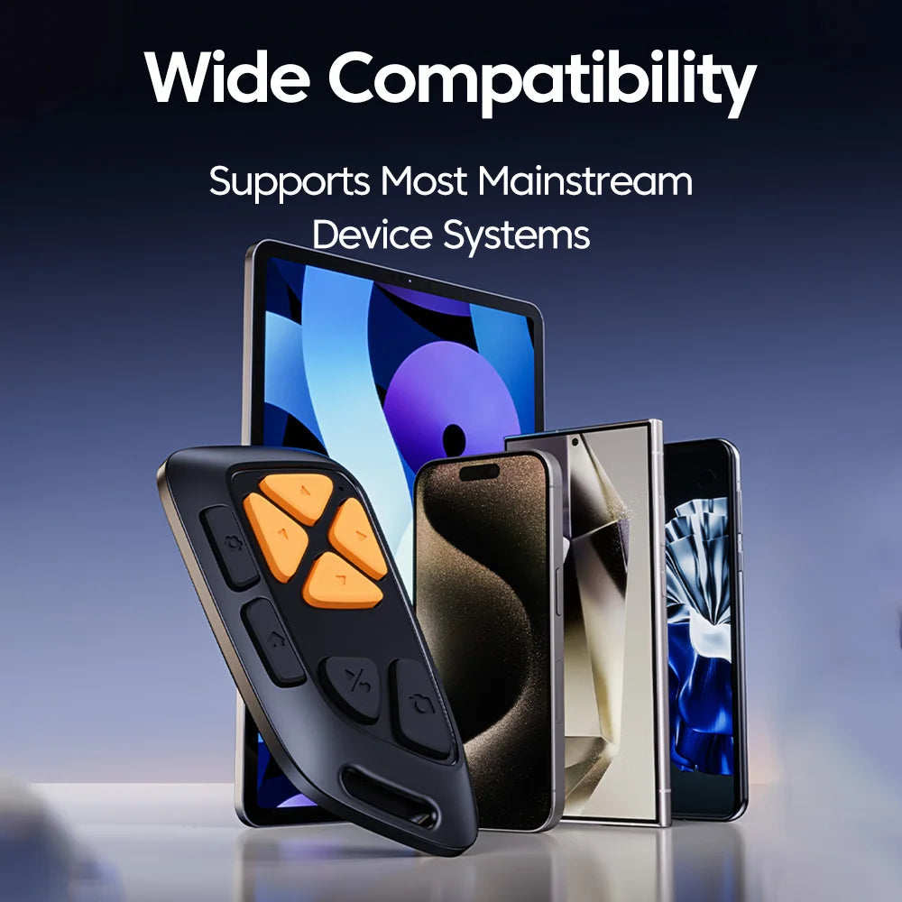 Mute Button Remote Page Turner Wireless Bluetooth Remote Control Page Turner Camera Photo Video Clicker Remote for Android iO