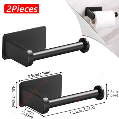 1~2PCS Toilet Paper Rack Bathroom Paper Towel Holder Adhesive Absorbent Paper Dispenser WC Kitchen Hardware Storage Accessori