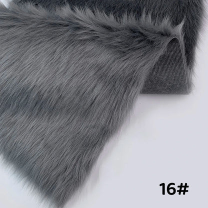 Fur Imitate Fabric 30x50cm Polyester Fiber Medium Thickness Woven Technics 2.5cm Long Fur Fabric Cosplay Fursuit Fur Material