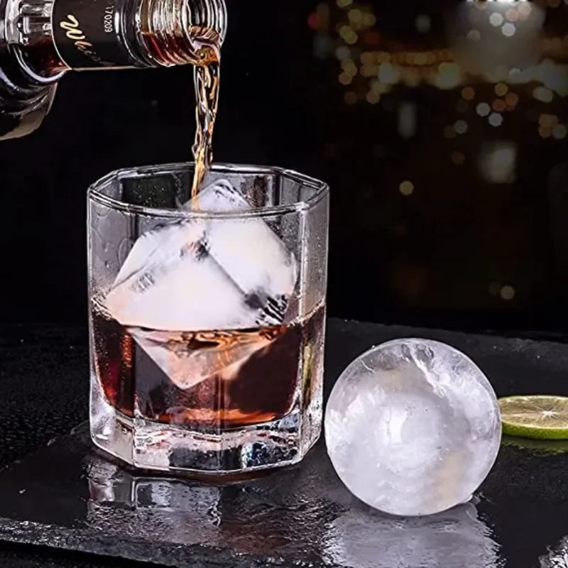 4/6/8/15Grids Silicone Ice Cube Molds Spherical Ice Cube Molds Ice Cream Ice Cube Making Machine Reusable Whiskey Ice Cube Mo