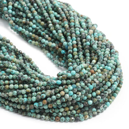 2 3 4mm Faceted Tiny Beads Natural Aquamarine Lapis Lazuli Tourmaline Amethyst Stone Beads for Jewelry Making Diy Accessories
