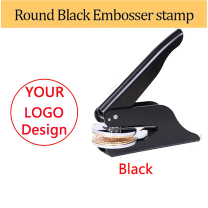 Personalized Book Embossers Stamp Custom Library Book Embosser with Name Logo Design Embossing Stamp Company Wedding Seals DI