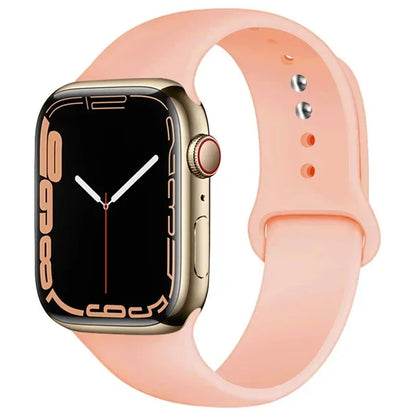 Silicone Band For Apple Watch strap 46mm 44mm 45mm 40mm 41mm 42-38mm 49mm sport bracelet iwatch series 11 10 9 8 7 6 5 SE Ult