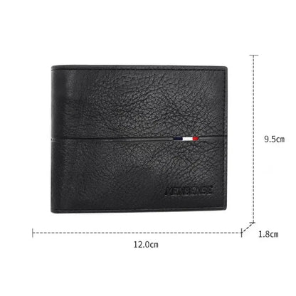Men's Wallet Large Capacity Multi-Function Short Wallet Multi-slot Zipper Coin ID Credit Card Holder Men's Wallet Purse