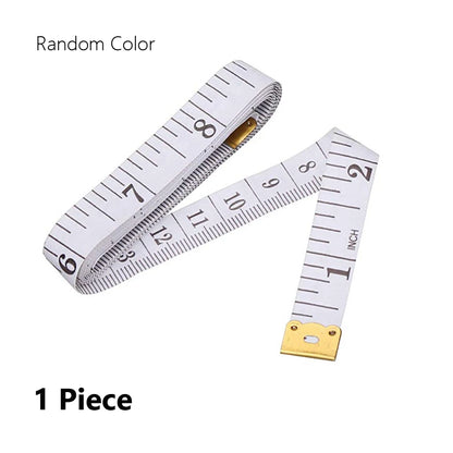 1/5/10Pcs 150cm/60-Inch Soft Body Measuring Ruler Tailor Tape Measure Centimeter Meter Sewing Measuring Tape in Random Colors
