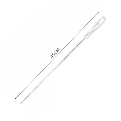 Pipe Dredging Brush Bathroom Hair Sewer Sink Cleaning Brush Drain Cleaner Flexible Cleaner Clog Plug Hole Remover Tool - Whit
