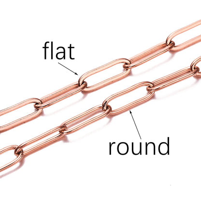 1M 3/4mm Stainless Steel Chain No Fade Cable Gold Chains for Necklace Bracelet Anklet DIY Jewelry Making Components