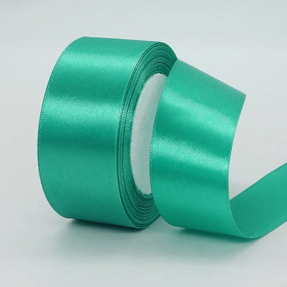 25yards/Roll 40mm Satin Ribbons Crafts Bow DIY Gift Wrap Wine Red Orange Yellow Green Blue Purple Black Gray Gold White Ribbo