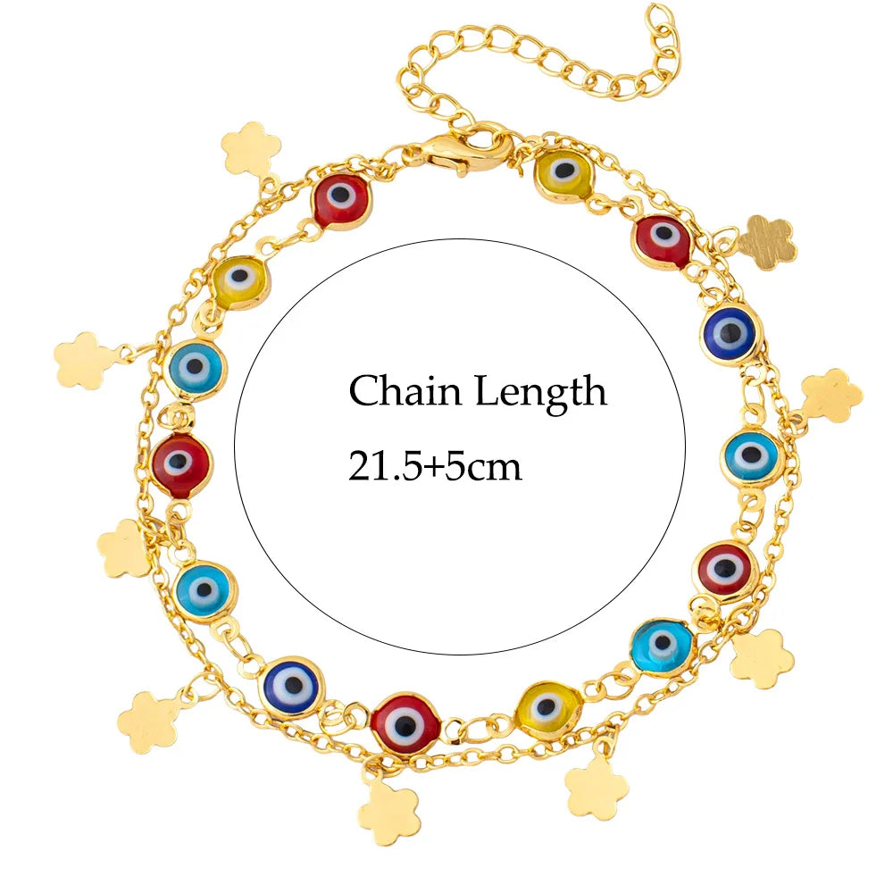 Female Heart Anklets Bracelet Sandals Foot Jewelry Leg New Anklets on Foot Bracelets for Women Leg Chain Jewelry Accessories