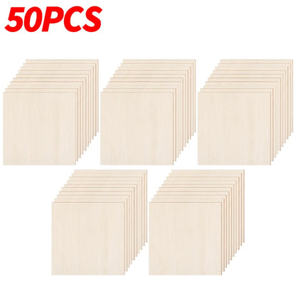 10cm Blank Wood Sheets Square Boxwood Pieces Unfinished Wood Boards For DIY Painting Laser Cutting Engraving Crafts Model Mak