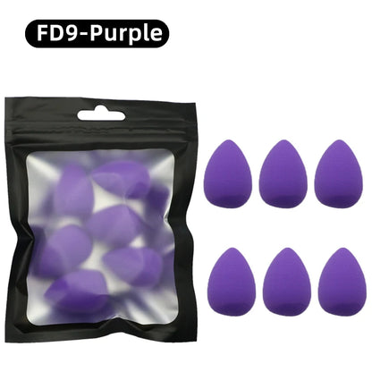 OGEYERO6pcs Mini Makeup Sponge Puff Beauty Egg Sponge for Makeup Concealer Foundation Face Cosmetic Puff Kit Make Up Blender 