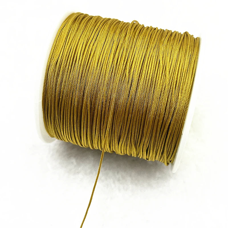 NEW 0.4/0.8/1.0/1.5mm Nylon Cord Thread Chinese Knot Macrame Cord Bracelet Braided String DIY Tassels Beading Shamballa Threa