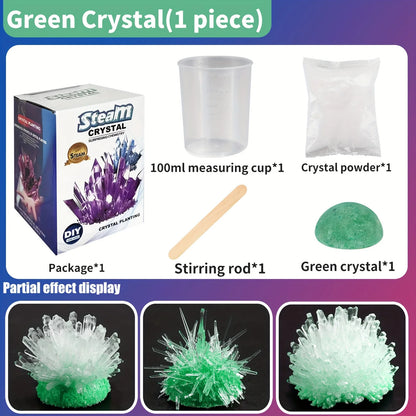 Science education toys, crystal growth and planting, educational puzzle toys, DIY crystal growth toys, Halloween/Christmas - 