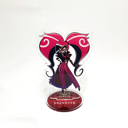 Anime Figurine Hazbin Hotel Acrylic Standee Alastor & Angel Desk Display Figure, Collectible Acrylic Stand, Gift for Fans - 6