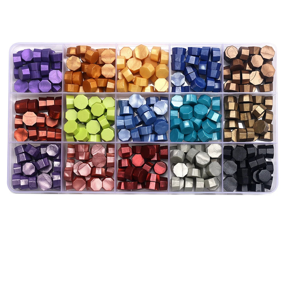 Retro Sealing Wax Beads Plant Wax Seal Wax Box Set 10 Color Sea Bead Wax Seal For Wedding Wax Seal Tools For Making Wax Seal 