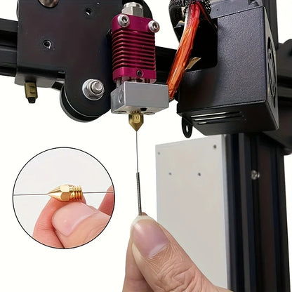 10pcs Cleaning Nozzle Tool Kit - Windshield Wiper, 3D Printer Head, Gas Stove Vent, Showerhead Needle Tube Brush